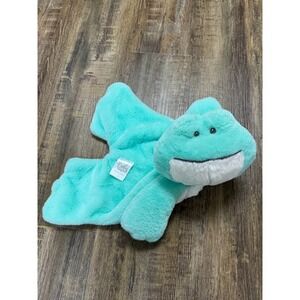 Baby Ganz Collection Downy Frog Flat-A-Pat Aqua Teal Security blanket Lovey